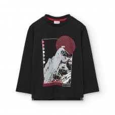 BOBOLI παιδική μπλούζα αγόρι 532033-890 μα΄ύρη